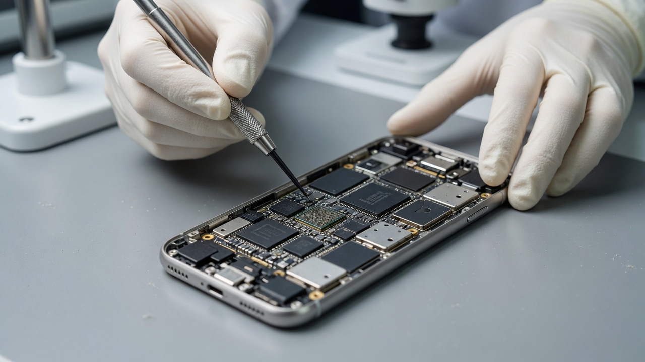 Expert phone repair technician